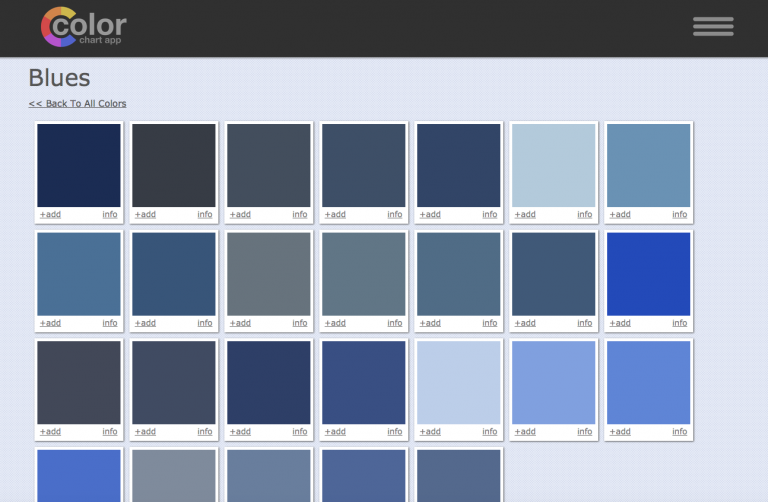 Art Paint Mixing Color Chart App Screen Shot